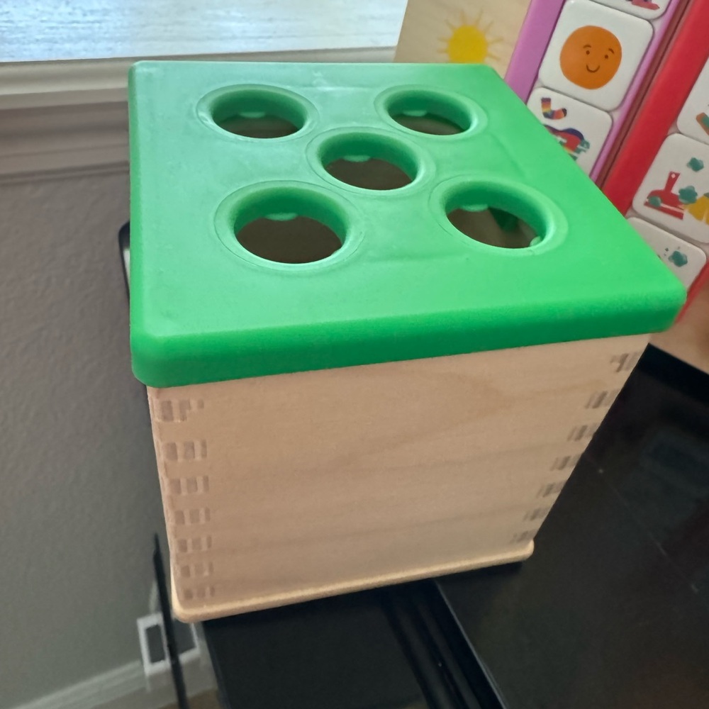 Lovevery - Green Wooden Storage Box